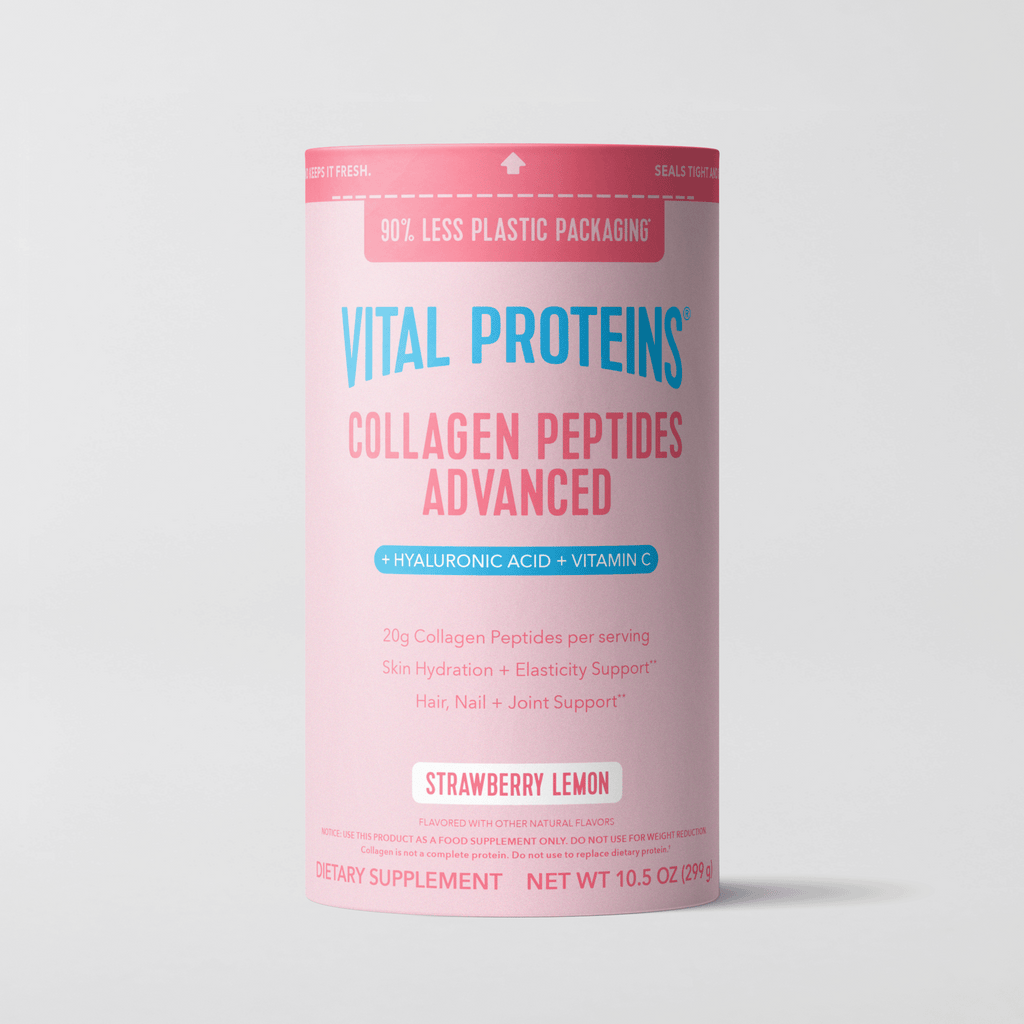 Strawberry Lemon Collagen Peptides Advanced - with Hyaluronic Acid & Vitamin C