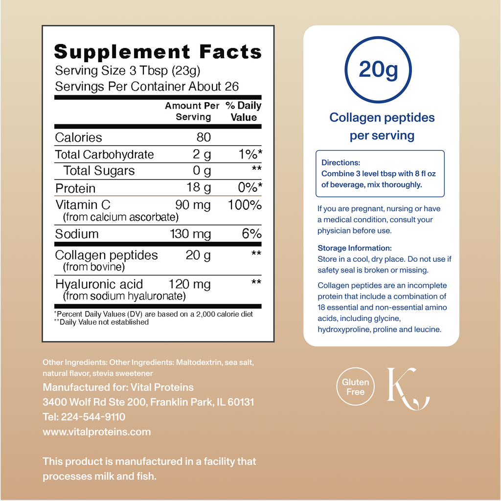 Vanilla Collagen Peptides Advanced - with Hyaluronic Acid & Vitamin C