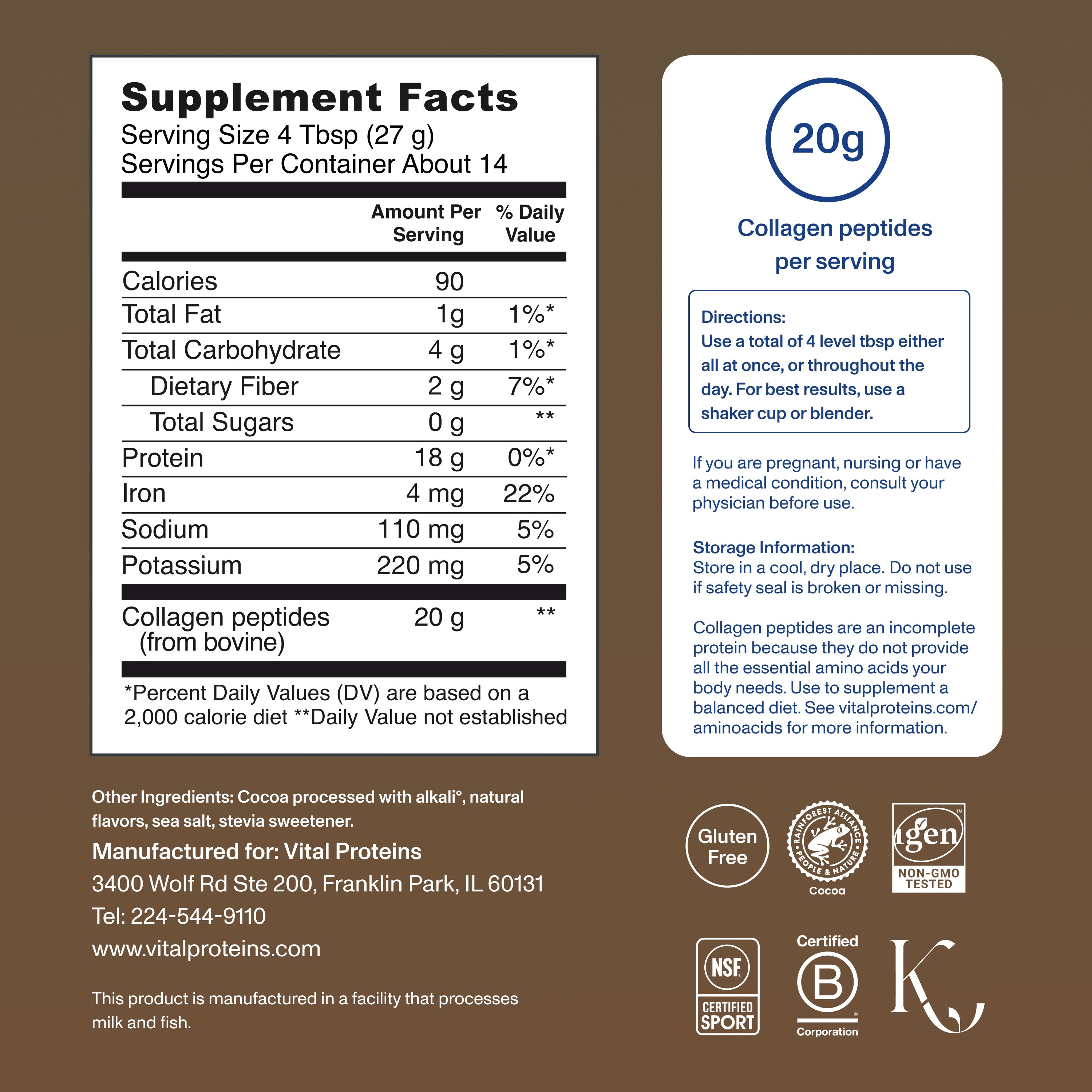 Chocolate Collagen Peptides