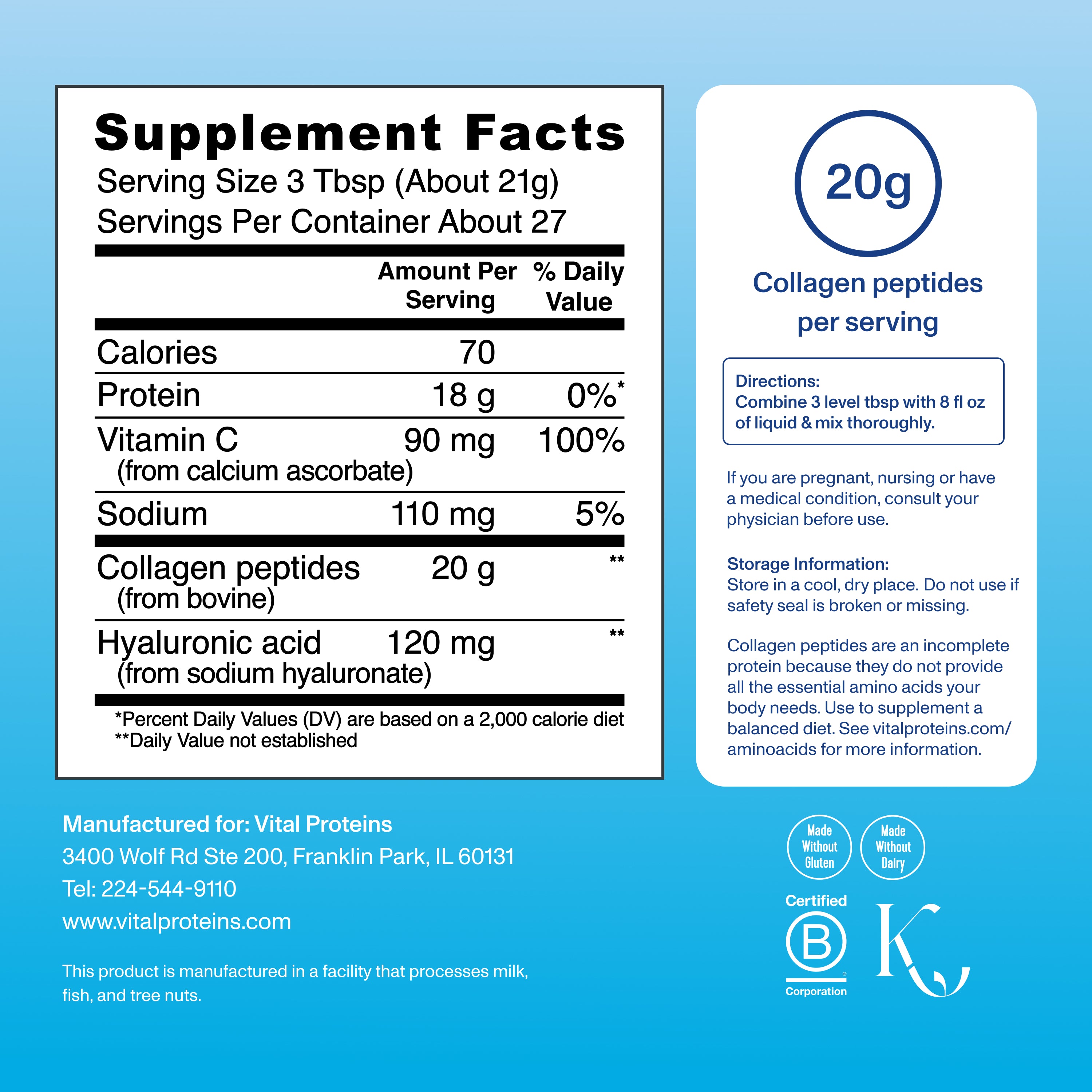 Collagen Peptides Advanced - with Hyaluronic Acid & Vitamin C