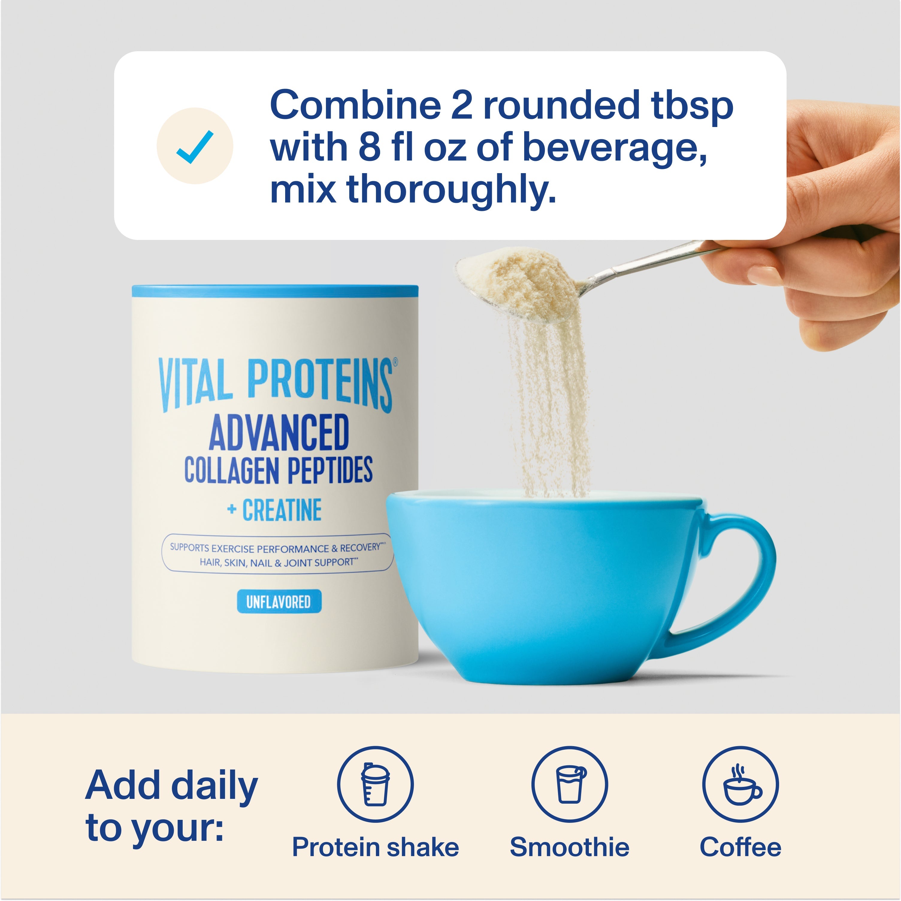 Advanced Collagen Peptides + Creatine - Unflavored