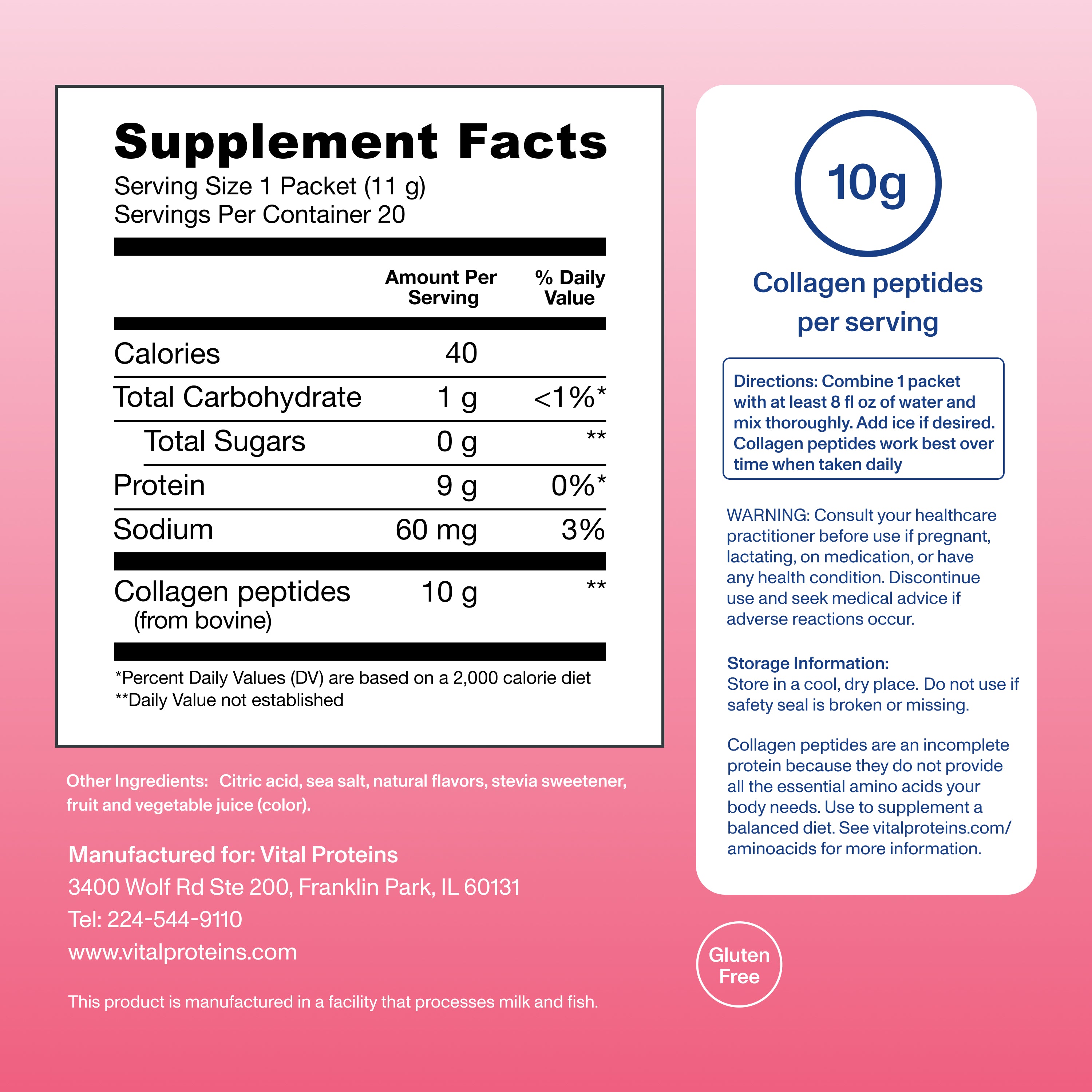 Strawberry Lemonade Collagen Peptides